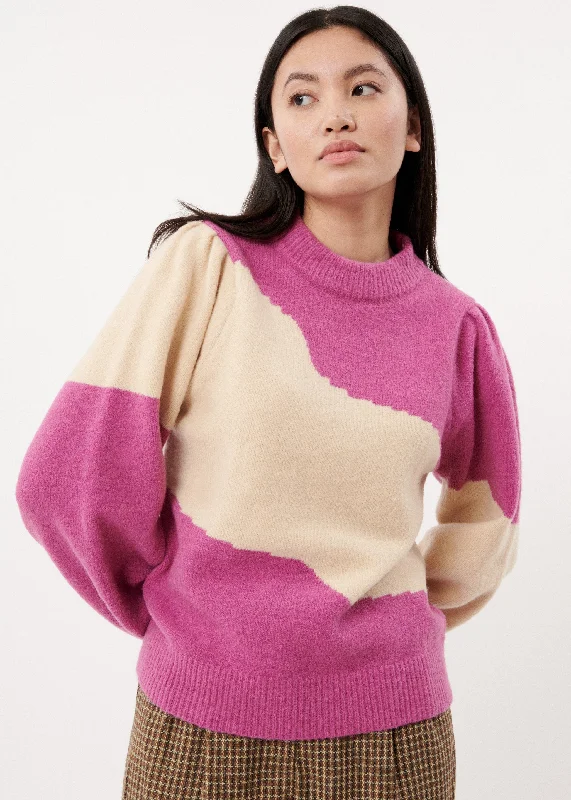 Pullover Ms23-65 Melia Violine Soft Wool Sweater