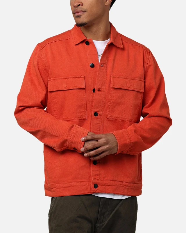 Students Golf Kerwood Twill Work Jacket Orange Satin Jacket Silk Jacket Chiffon Jacket