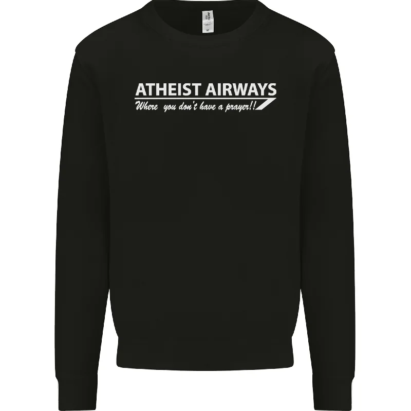 Atheist Airways Funny Atheism Mens Sweatshirt Jumper Hoodie with Mesh Breathable Sporty