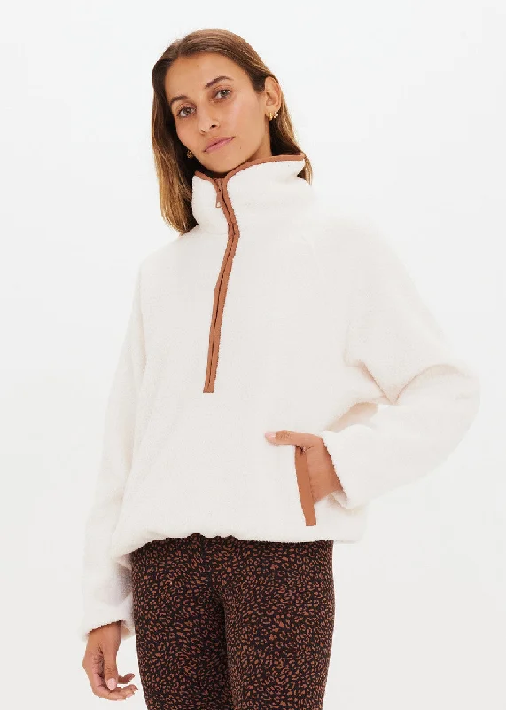 HARLOW PULLOVER Mock Neck Pullover