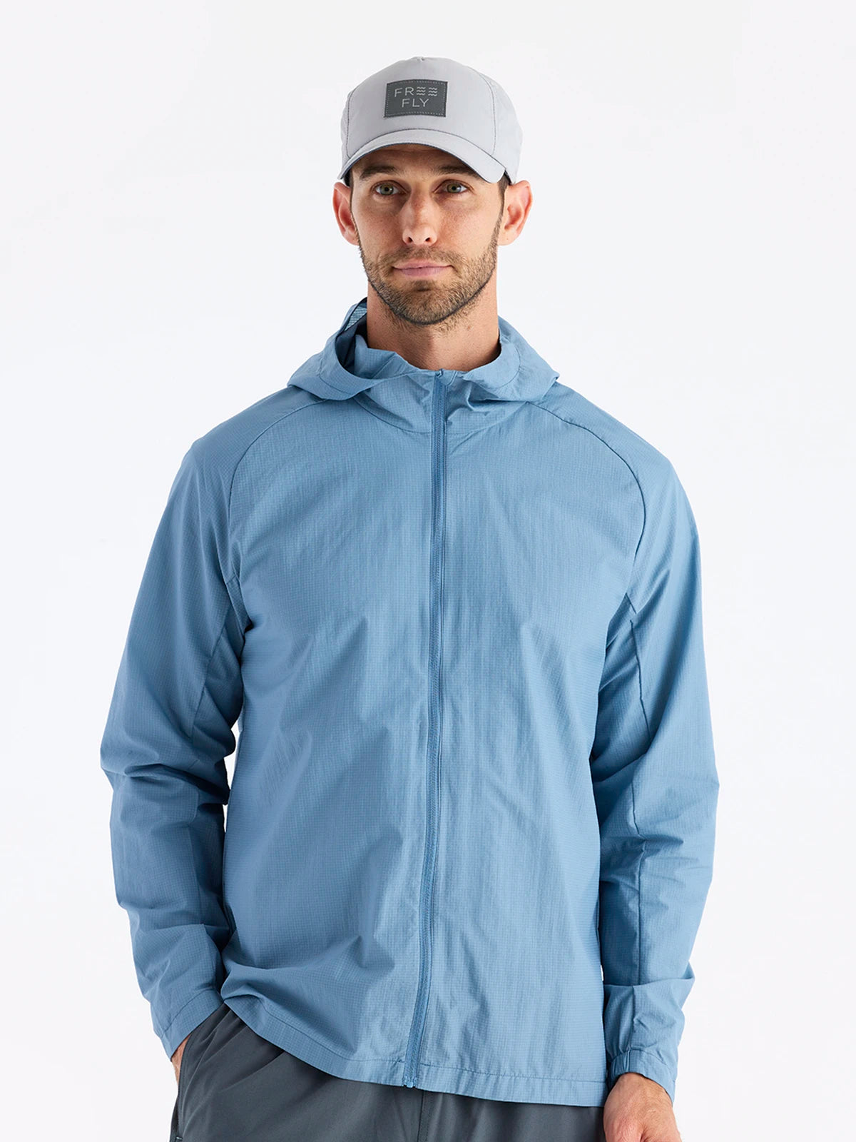 Men's Headwind Jacket - Blue Fog Knit Jacket Woven Jacket Fleece Jacket