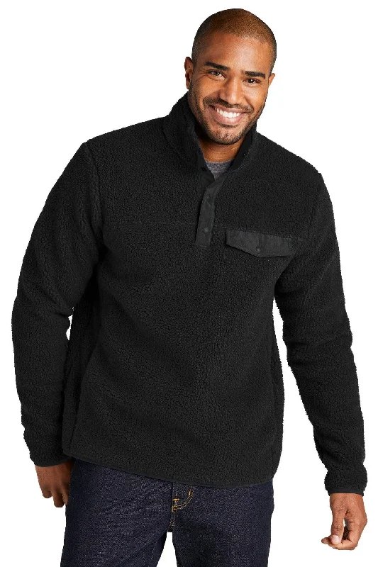 Port Authority Camp Fleece Snap Pullover F140 Thin Wool Pullover