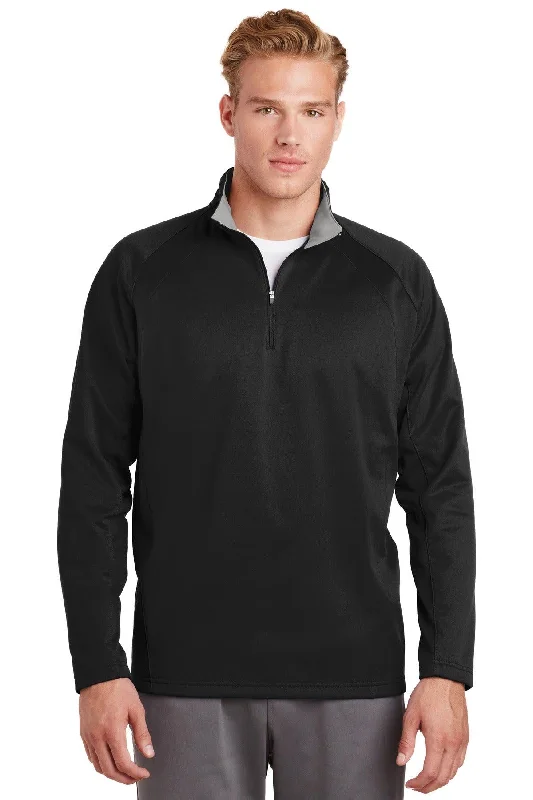 Sport-Tek Sport-Wick Fleece 1/4-Zip Pullover.  F243 Mock Neck Pullover