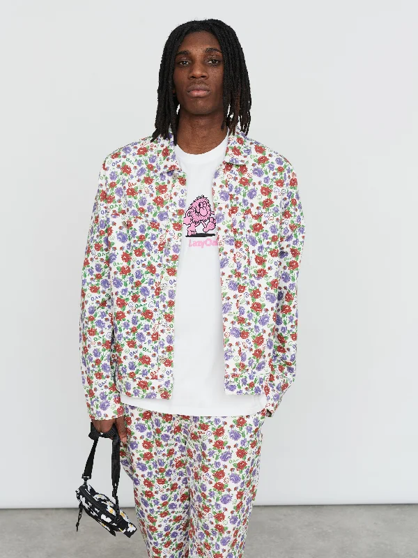 Lazy Oaf Blooming Marvellous Work Jacket Print Jacket Jacquard Jacket Patchwork Jacket