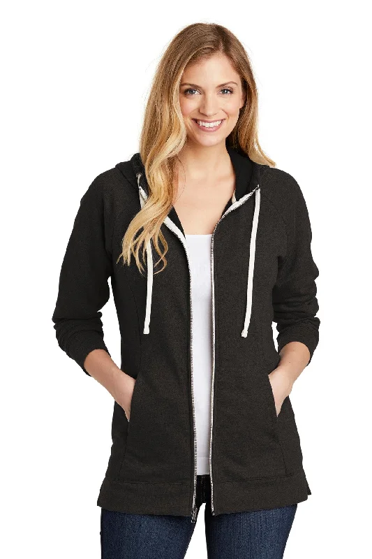 District ® Women's Perfect Tri ® French Terry Full-Zip Hoodie. DT456 Hoodie with Zipper Placket Modern Functional