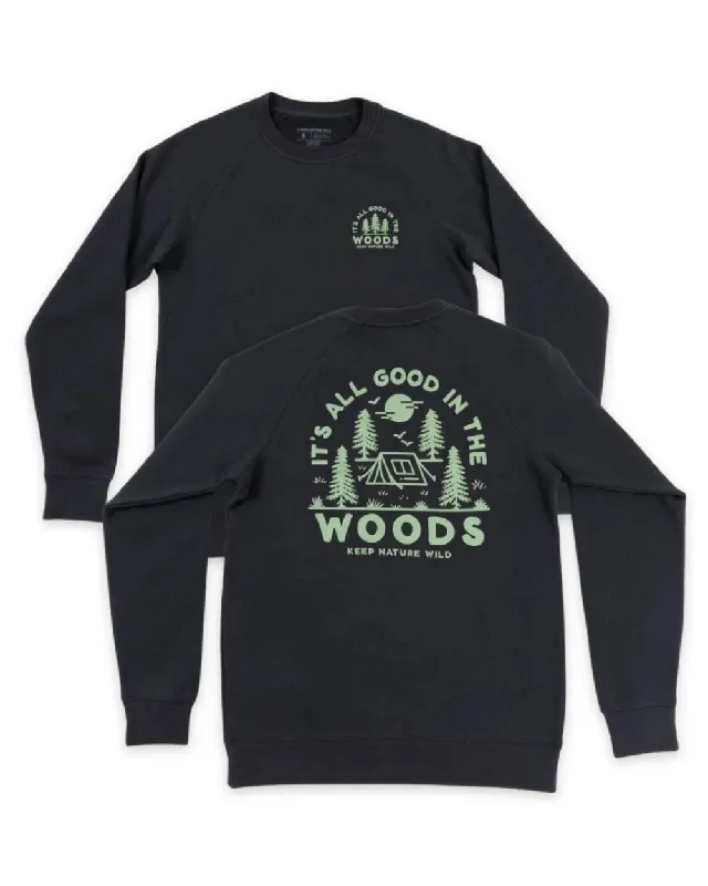 Good in the Woods Unisex Pullover | Coal Bardot Neck Top