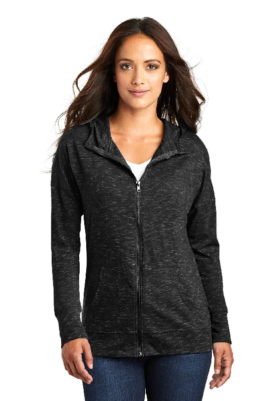 District ® Women's Medal Full-Zip Hoodie. DT665 Hoodie with Turtle Neck Cozy Winter