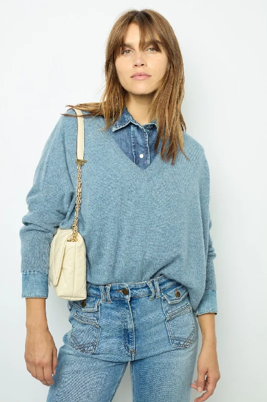 Pullover/vest Jourdan Dau41a235 Indigo Batwing Sleeve Top