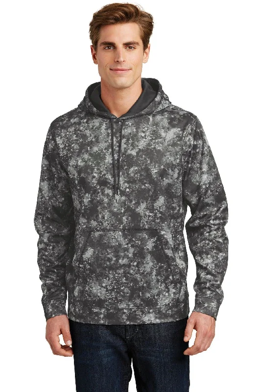 Sport-Tek Sport-Wick Mineral Freeze Fleece Hooded Pullover. ST230 Keyhole Neck Pullover