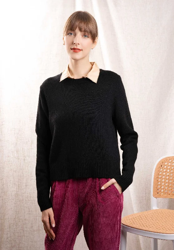 Pullover 8183 Black High Neck Pullover