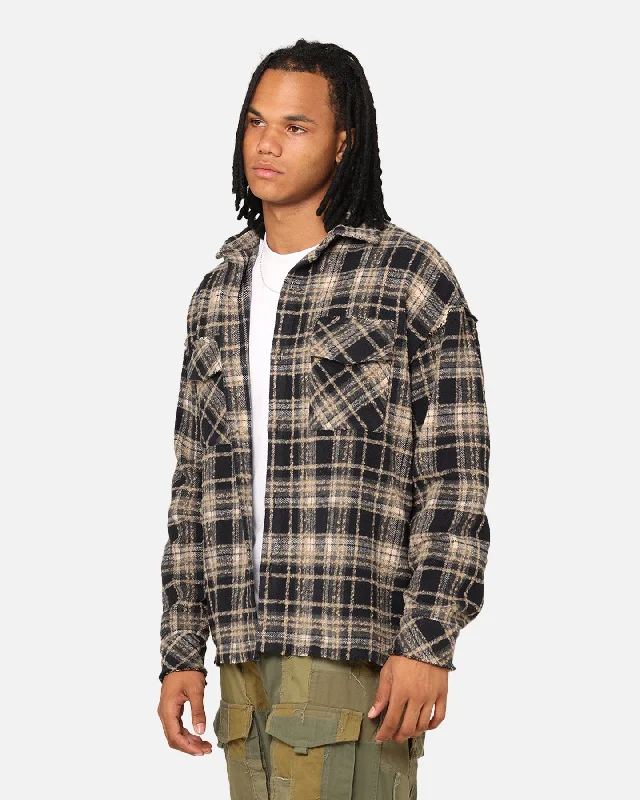 XXIII Distressed Flannel Jacket Navy/Cream Herringbone Jacket Checkered Jacket Solid Jacket