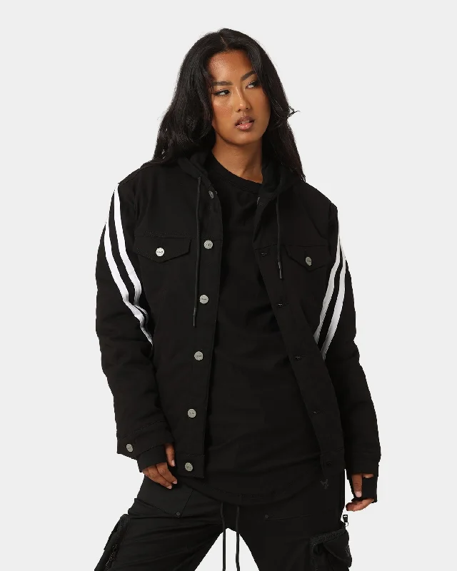 The Anti Order Anti Sport Oversized Jacket Black/White Tiered Jacket Buttoned Jacket Zippered Jacket