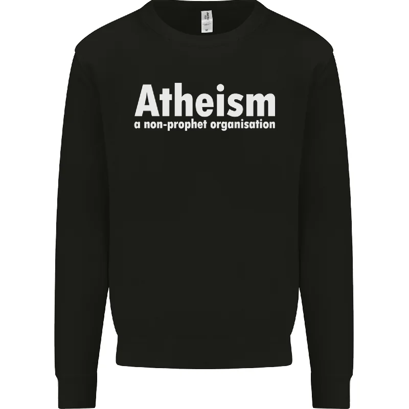 Atheism a Non Profit Organisation Atheist Mens Sweatshirt Jumper Hoodie with Lace Feminine Delicate