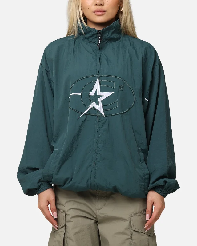 Carre C-Superstar Training Jacket Green Front Pockets Side Pockets Patch Pockets