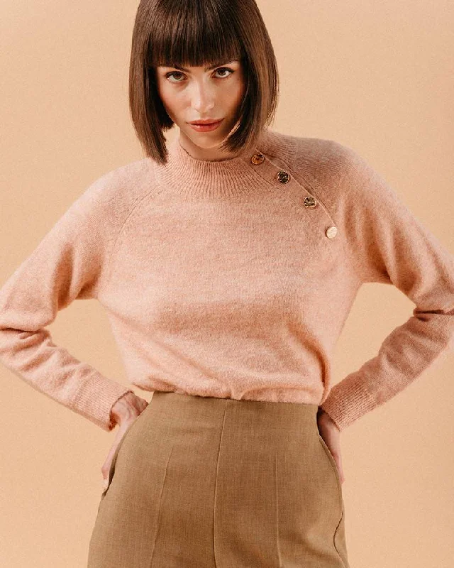 Pullover Louisett Louisette Rose Oblong Neck Pullover