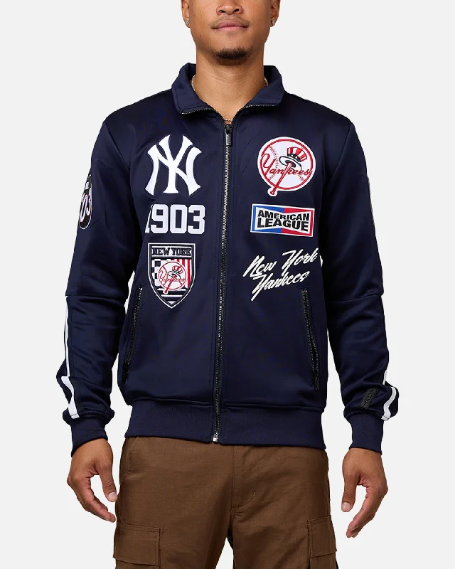 Pro Standard New York Yankees Fast Track Jacket Midnight Navy Welt Pockets Slit Pockets Flap Pockets