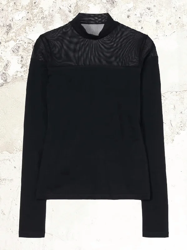 LIMI feu panelled high neck pullover Sarouel Sleeve Pullover