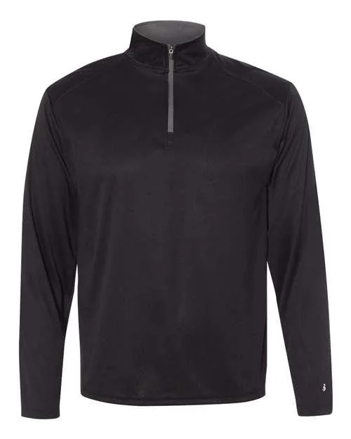 Badger B-Core Quarter-Zip Pullover 4102 Ruffled Neck Pullover