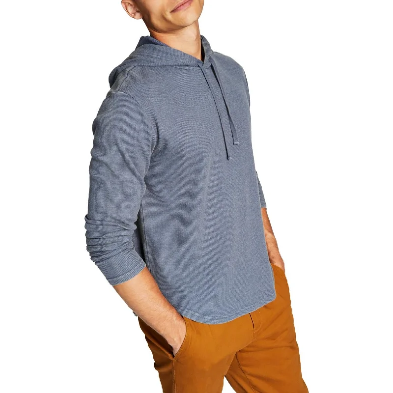 And Now This Mens Waffle Knit Pullover Thermal Shirt Set Sleeve Pullover