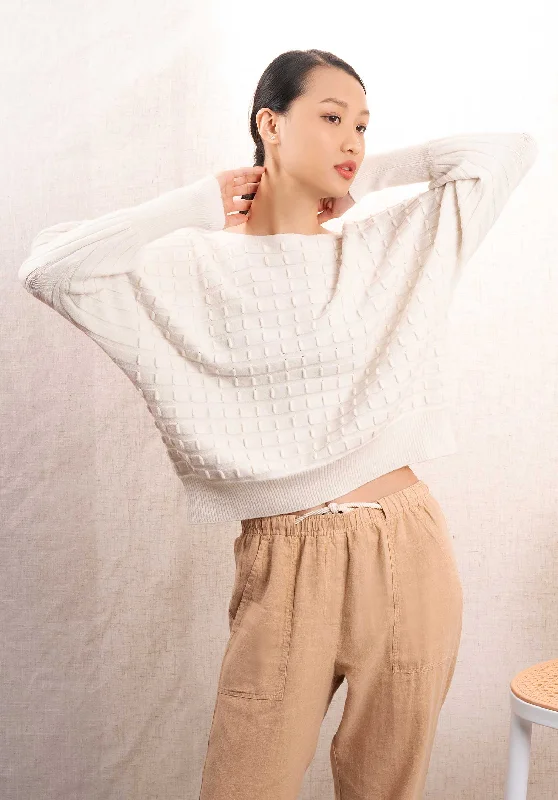 Pullover 1288 Ivory Boyleg Sleeve Pullover