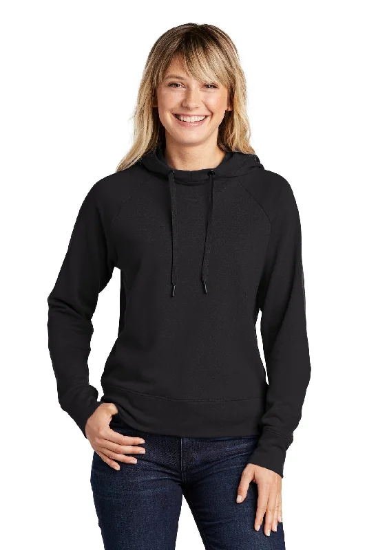 Sport-Tek ® Ladies Lightweight French Terry Pullover Hoodie. LST272 Hoodie with Monochrome Minimalist Simple