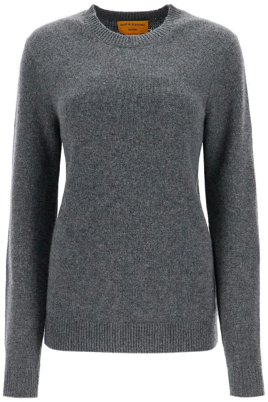 cashmere crewneck pullover U11010JH CHARCOAL Polo Neck Sweater