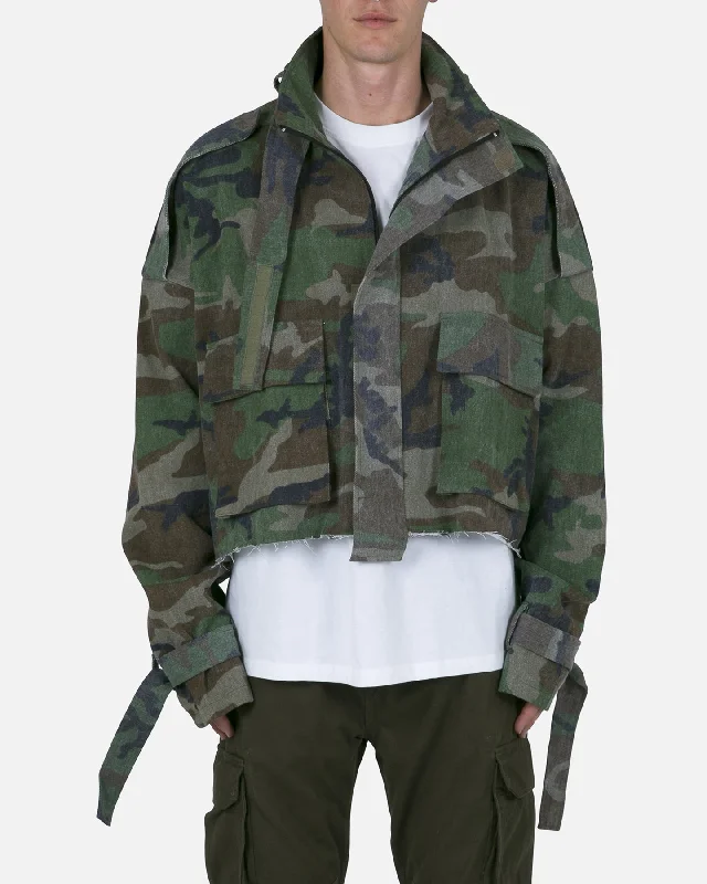 MNML Cropped M65 Jacket Camo Anorak Shell Jacket Lightweight Jacket