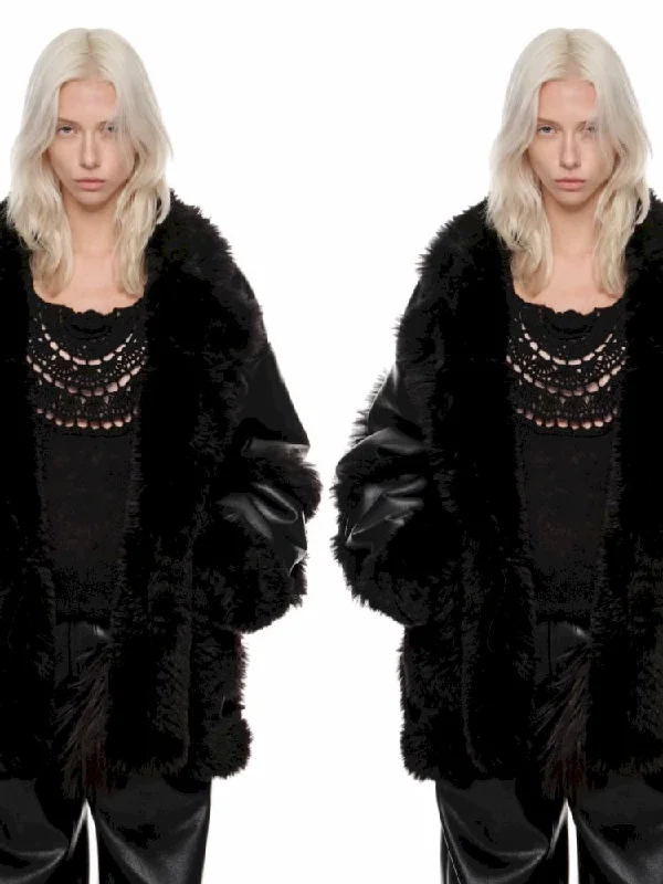 Double wear fur one coat【s0000010656】 Sleeveless Short Sleeve Long Sleeve