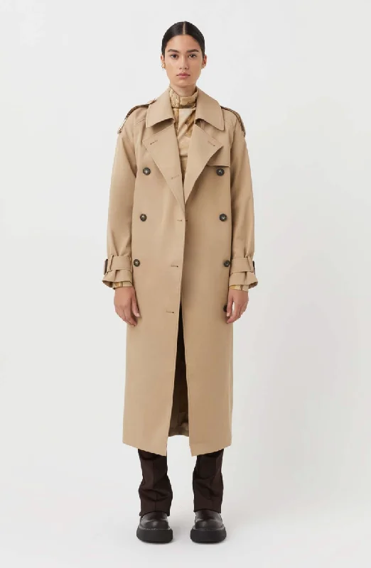 Camilla and Marc Evans Trench Coat Asymmetrical Diagonal princess