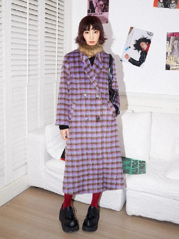 Plaid long coat【s0000011303】 Sleeveless Short Sleeve Long Sleeve