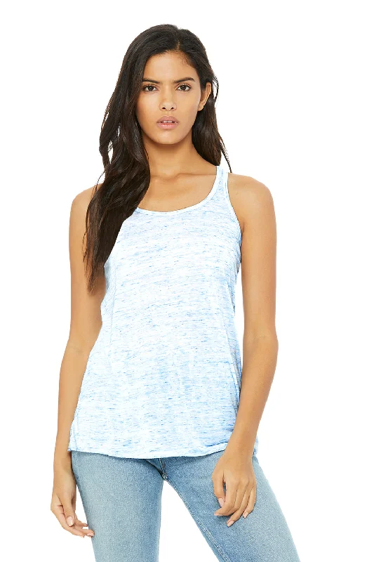 Bella + Canvas Womens Flowy Tank Top - Blue Marble modal blend tank