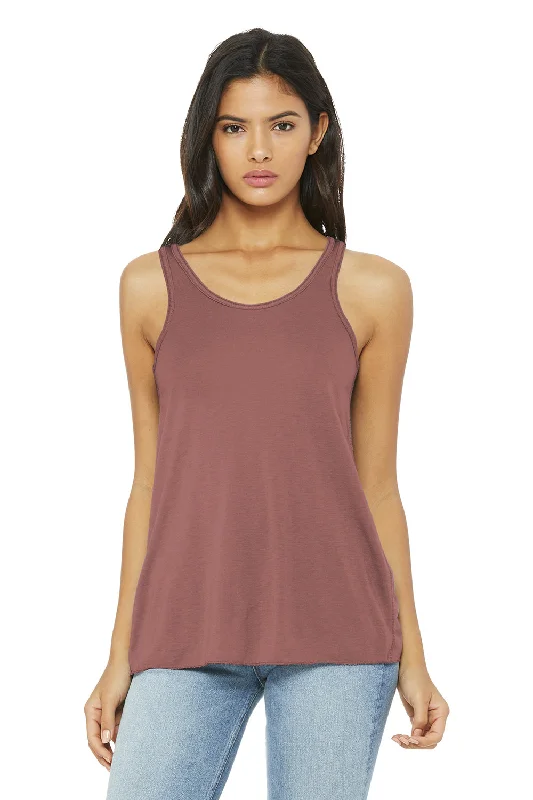 Bella + Canvas Womens Flowy Tank Top - Mauve lace tank top