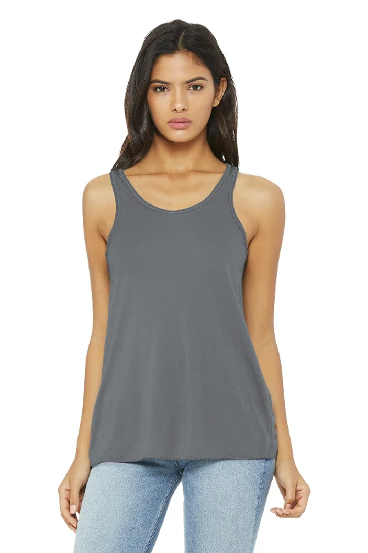 Bella + Canvas Womens Flowy Tank Top - Storm Grey turquoise tank top