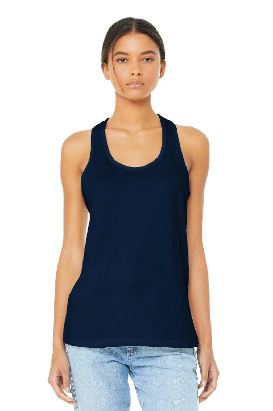 Bella + Canvas Womens Jersey Tank Top - Navy Blue activewear tank top