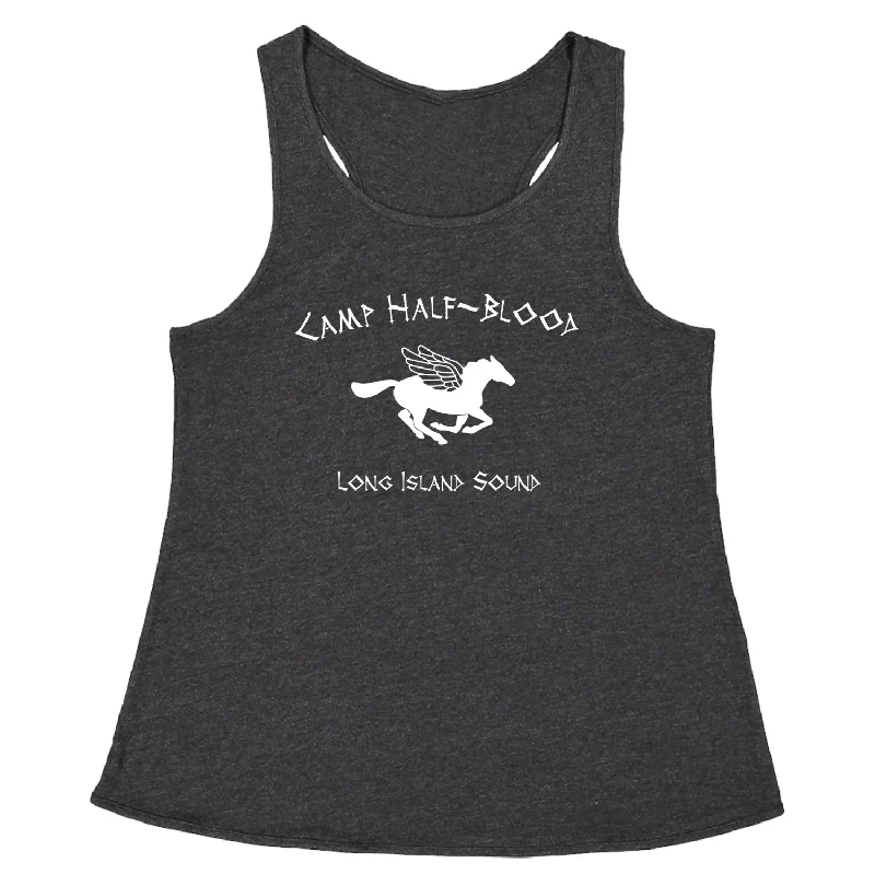 Camp Half Blood Long Island Sound Racerback Tank Top for Women fitted tank top