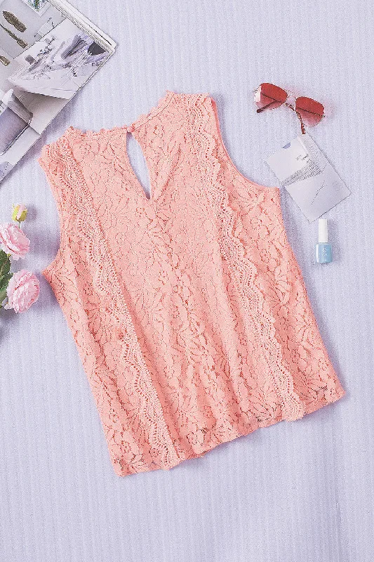 Charming Lace Tank vibrant tank top