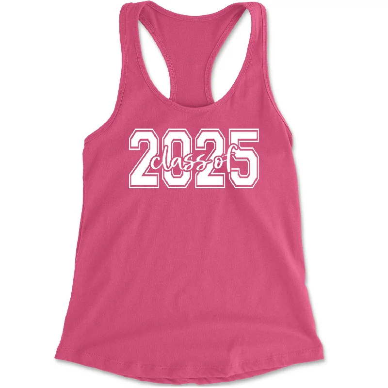 Class Of 2025 Graduation Racerback Tank Top for Women playful tank top