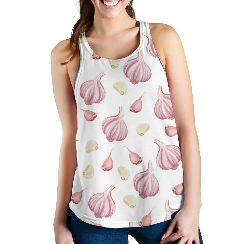 Garlic pattern Women Racerback Tank Top coral tank top