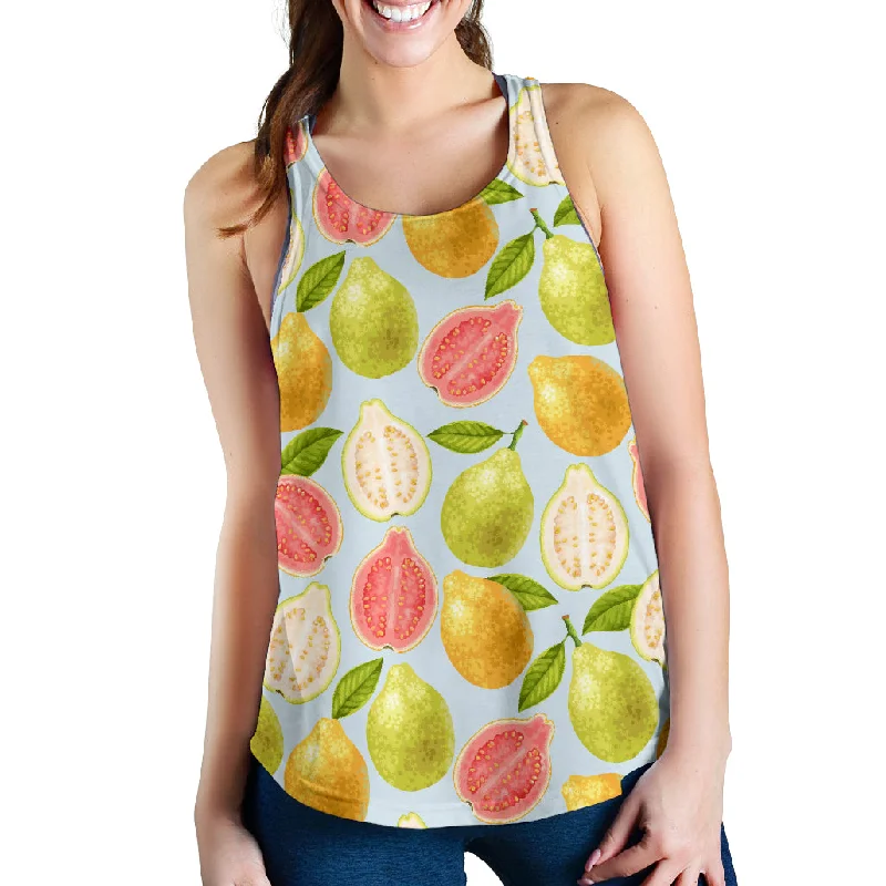 Guava design pattern Women Racerback Tank Top ribbed tank top