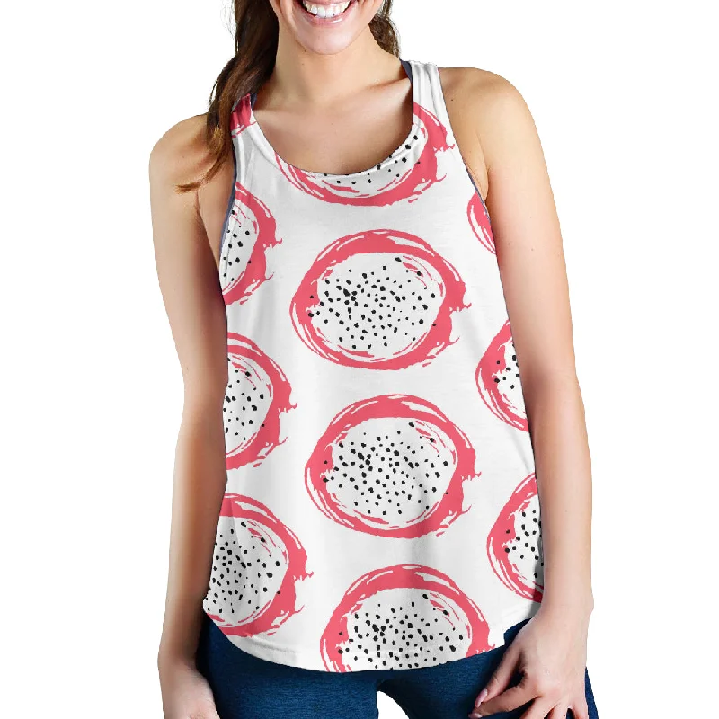 Hand drawn dragon fruit Women Racerback Tank Top soft tank top