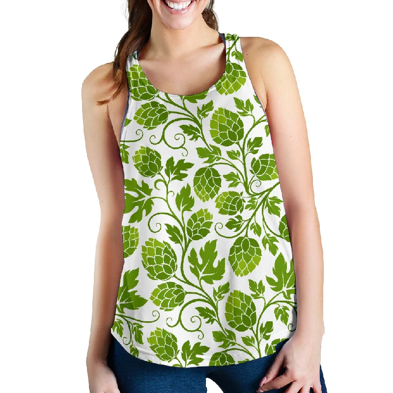 Hop design pattern Women Racerback Tank Top graphic tank top