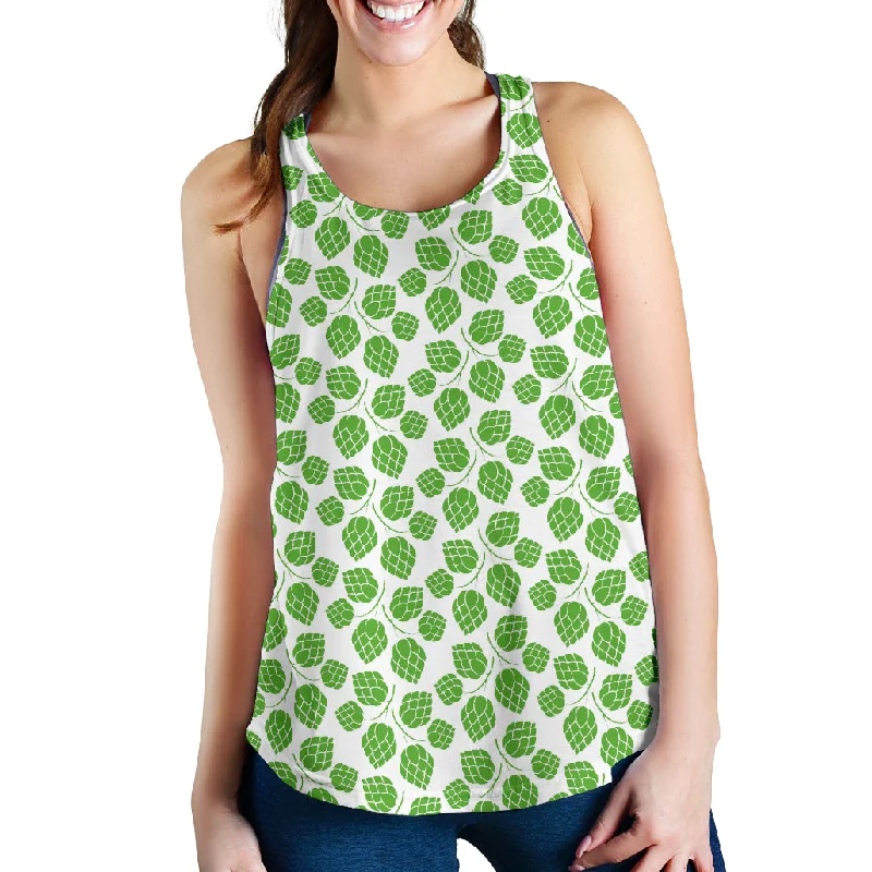 Hop pattern background Women Racerback Tank Top strappy tank top