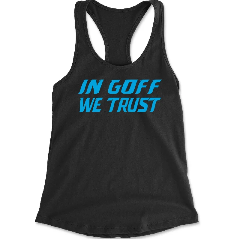 In Goff We Trust Detroit Racerback Tank Top for Women flexible tank top