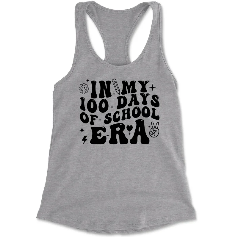 In My 100 Days Of School Era Racerback Tank Top for Women coral tank top