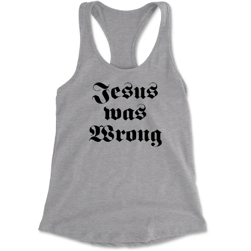 Jesus Was Wrong Little Miss Sunshine Racerback Tank Top for Women turquoise tank top