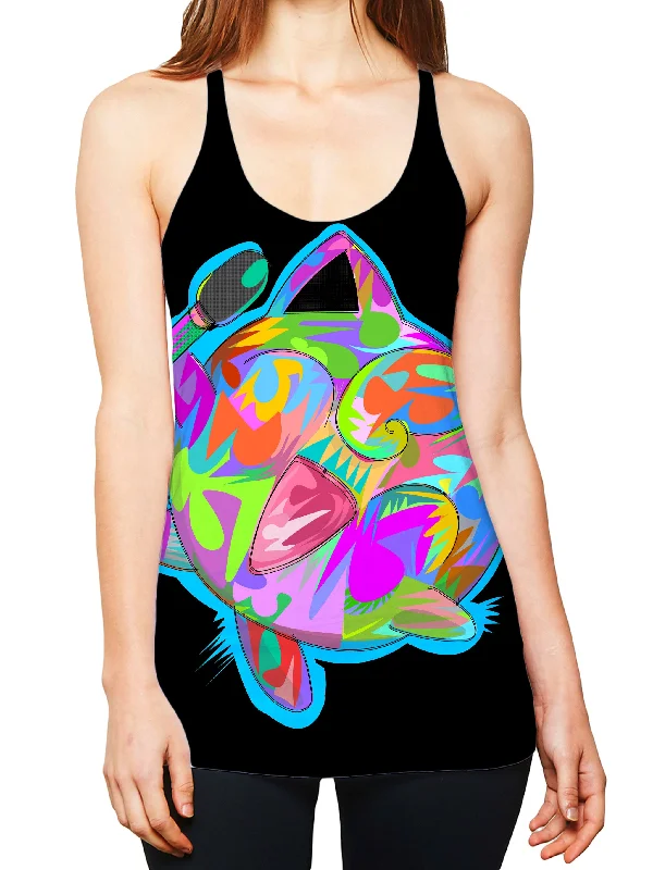 Jiggly Black Women's Tank scoop neck tank