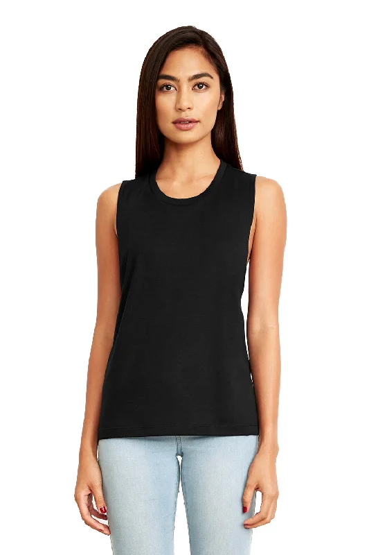 Next Level Womens Festival Muscle Tank Top - Black layering tank top