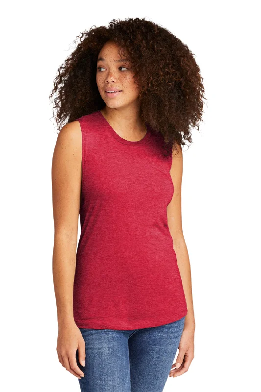 Next Level Womens Festival Muscle Tank Top - Red gold tank top