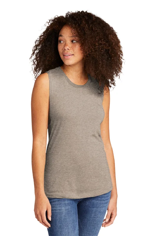 Next Level Womens Festival Muscle Tank Top - Silver Grey - Closeout peach tank top