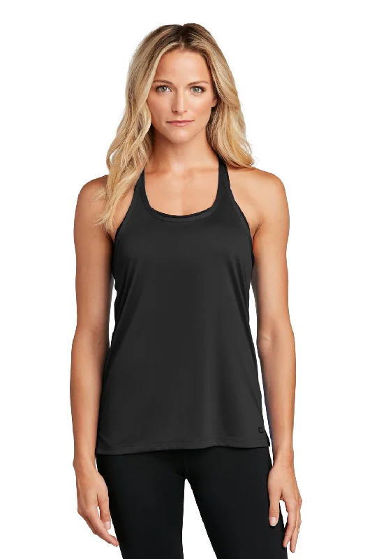 Ogio Womens Endurance Level Moisture Wicking Mesh Tank Top - Blacktop cozy tank top